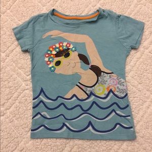 Mini Boden Swimming Girl Tee